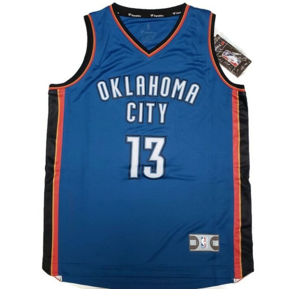 Fanatics Youth Size M Oklahoma City Thunder Boys NBA Jersey Blue Paul George #13